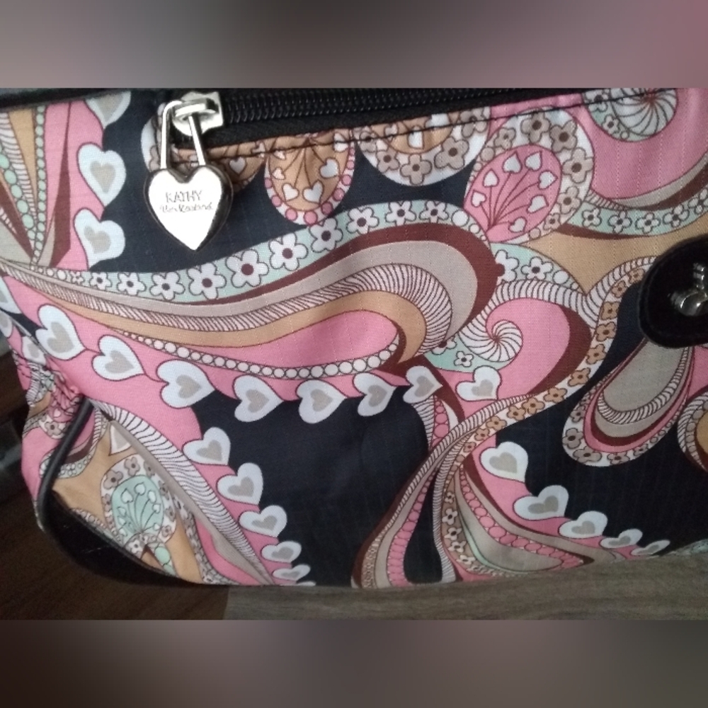 🩷🩶🖤💛 .Kathy Van Zeeland Rolling Bag - Picture 8 of 8